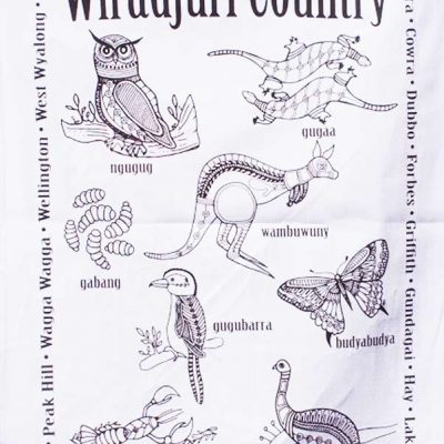 Tea towel - large towns