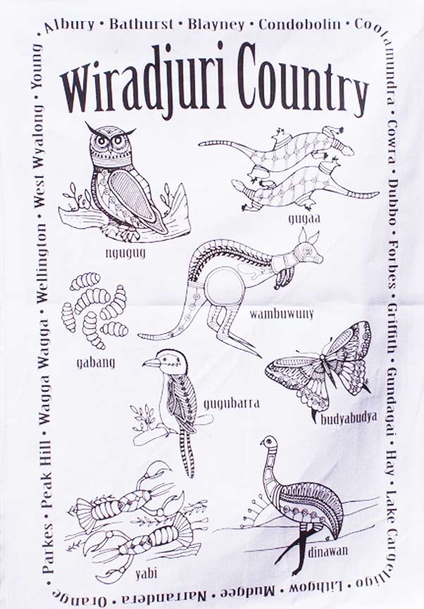 Tea towel - large towns